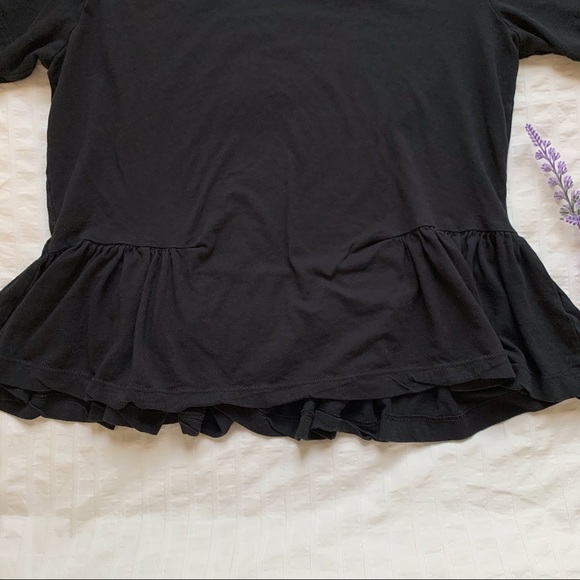 Aritzia Minerva Black Peplum Top - XS - Picture 9 of 10